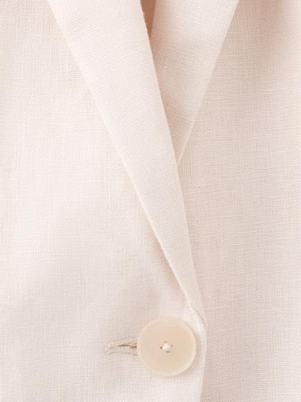Mango Linen Suit Jacket, Raw - view 2, Raw