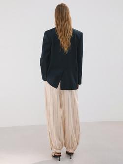Mango Flap Pockets Jacket, Navy - view 2, Navy