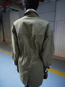 Mango Structured Parka Jacket, Khaki - view 2, Khaki