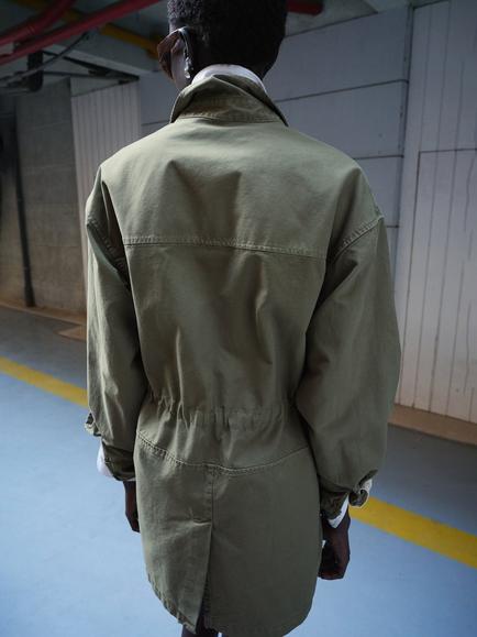 Mango Structured Parka Jacket, Khaki - view 2, Khaki