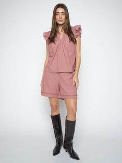 MOS MOSH Wellor Izha Cutwork Shorts, Cowhide, Cowhide