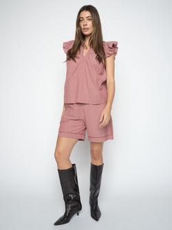 MOS MOSH Wellor Izha Cutwork Shorts, Cowhide - view 2, Cowhide