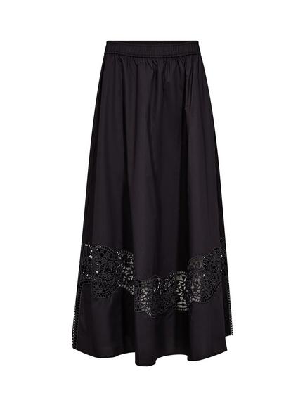MOS MOSH Redu Lace Panel Maxi Skirt, Black - view 2, Black