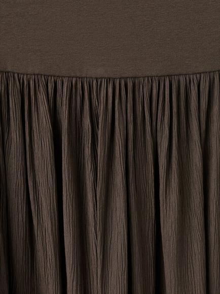 Mango Vestido Asymmetric Neck Maxi Dress - view 2, Brown