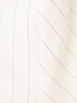 Mango High-Neck Striped Halter Top, Beige - view 2, Beige
