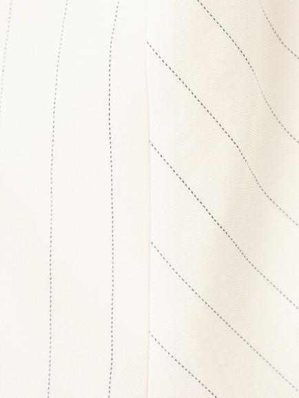 Mango High-Neck Striped Halter Top, Beige - view 2, Beige