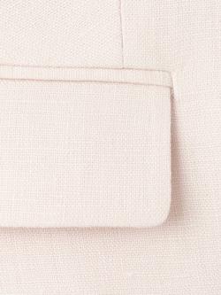 Mango Square Neck Button Front Pure Linen Top, Raw - view 2, Raw