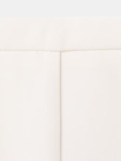 Mango High Waisted Wide Leg Tailored Trousers, Vanilla - view 2, Vanilla