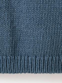 Mango Baby Crew Neck Button Down Cardigan, Blue - view 2, Blue