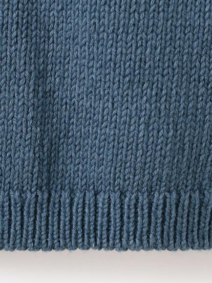 Mango Baby Crew Neck Button Down Cardigan, Blue - view 2, Blue