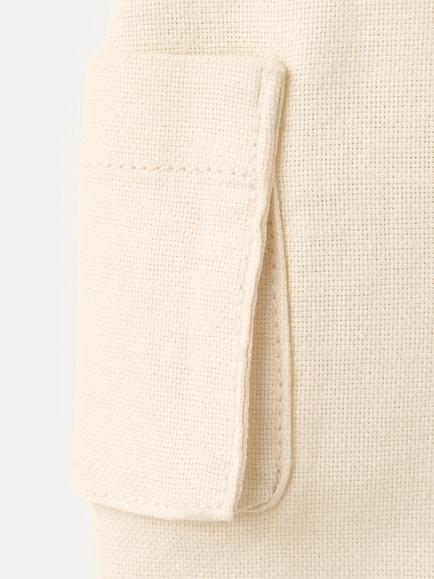 Mango Baby Cotton Blend Short Dungarees, Yellow - view 2, Yellow