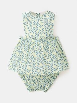 Mango Baby Printed Sleeveless Romper Set, Off White, Off White