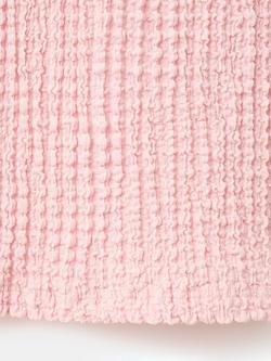 Mango Kids' Textured Wide Leg Trousers, Pink - view 2, Pink