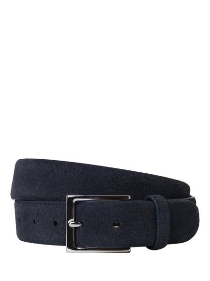 Hackett London Suede Belt, Navy, Navy