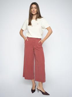 MOS MOSH Bantry Mid Rise Wide Leg Trousers, Cowhide
