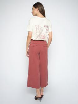 MOS MOSH Bantry Mid Rise Wide Leg Trousers - view 2, Cowhide
