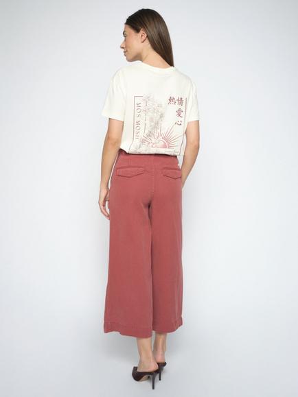 MOS MOSH Bantry Mid Rise Wide Leg Trousers - view 2, Cowhide