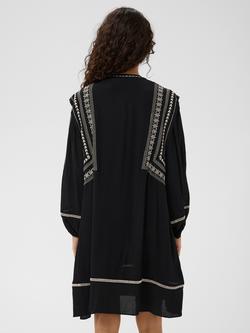 Saint Tropez Rosalia Embroidered Tunic Dress containing LENZING™ ECOVERO™ Viscose, Black - view 2, Black