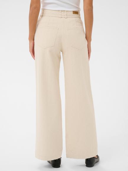 Saint Tropez Ryder Textured Stripe Wide Leg Jeans, Seedpearl - view 2, Seedpearl