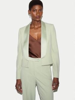 Jigsaw Shawl Lapel Tuxedo Jacket, Green, Green