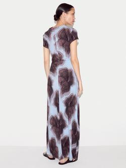 Jigsaw Tiger Orchid Dress, Blue - view 2, Blue