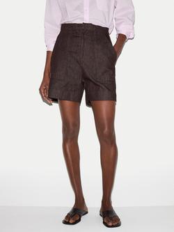Jigsaw Patch Pocket Denim Shorts, Purple