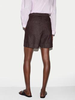 Jigsaw Patch Pocket Denim Shorts - view 2, Purple