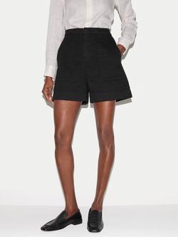 Jigsaw Patch Pocket Denim Shorts, Black