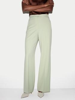 Jigsaw Pintuck Tuxedo Trousers, Green, Green