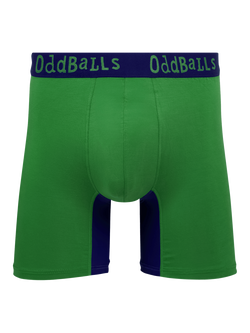 OddBalls Bamboo Blend Boxer Shorts, Pack of 3, Green/Multi - view 2, Green Multi
