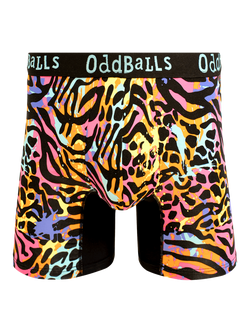 OddBalls Bamboo Patterned Mix Boxers, Pack of 3, Multi - view 2, Multi
