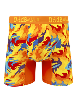 OddBalls Mixed Pattern Bamboo Blend Boxer Shorts, Pack of 3, Multi - view 2, Multi