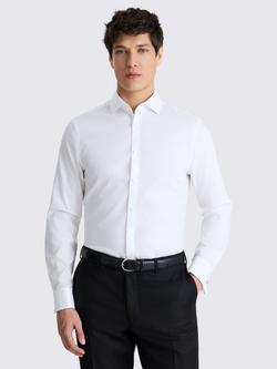 Moss Cotton Slim Fit Non-Iron Oxford Shirt, White, White
