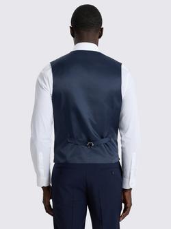 Moss Slim Fit Wool Blend Performance Waistcoat - view 2, Ink