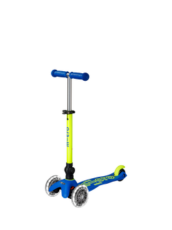 Micro Scooters Mini Micro Neon Foldable LED Scooter, Blue/Yellow, Blue/Yellow