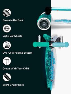 Micro Scooters Mini Orion Foldable LED Scooter, Blue - view 2, Blue