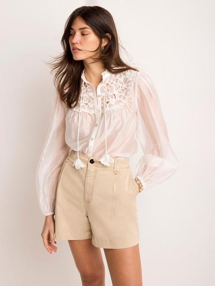 Mint Velvet Chino Shorts, Brown Camel, Brown Camel