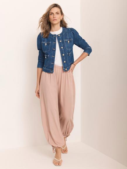 Mint Velvet Balloon Leg Trousers, Pink Light, Pink Light