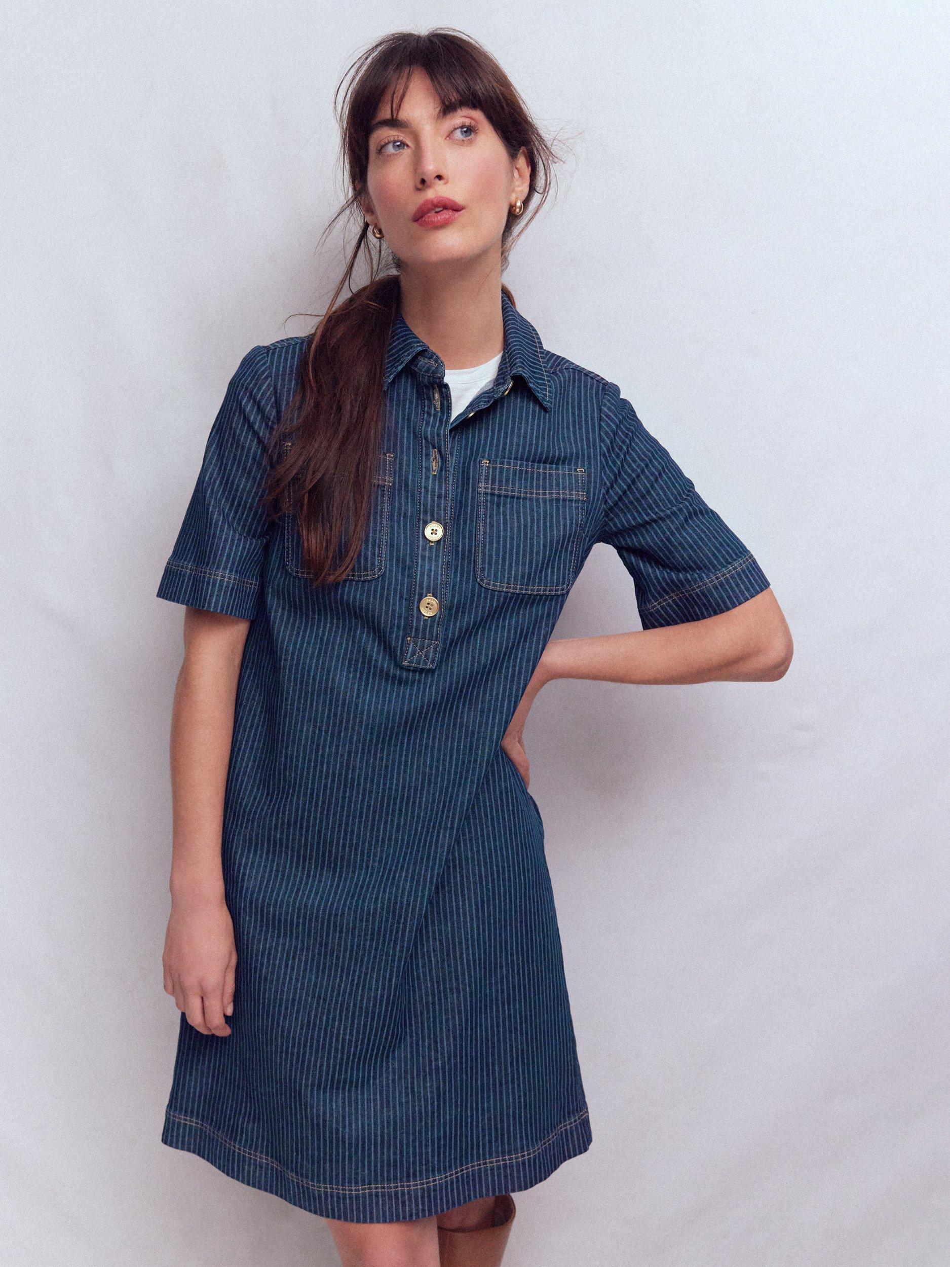 boden denim shirt dress Dreaming of Spring and A Denim Shirt Dress with Boots