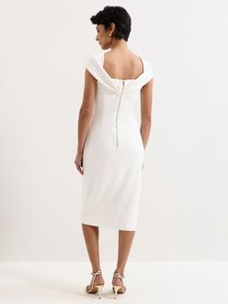 Phase Eight Camela Off Shoulder Pencil Dress, Ivory - view 2, Ivory