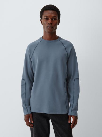 Kin Cotton Regular Fit Crew Neck T-Shirt, Grisaille/ High Rise