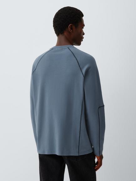 Kin Cotton Regular Fit Crew Neck T-Shirt - view 2, Grisaille/ High Rise