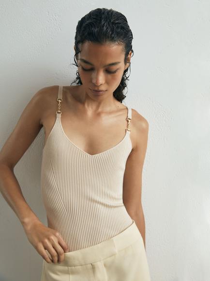 Reiss Cara V-Neck Silk Blend Camisole, Off White, Off White
