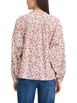 ICHI Qwina Floral Long Sleeve Shirt, Teaberry - view 2, Teaberry