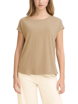ICHI Rebelly Relaxed Fit T-Shirt, Sepia Tint, Sepia Tint
