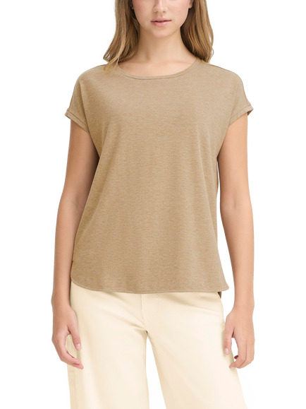 ICHI Rebelly Relaxed Fit T-Shirt, Sepia Tint, Sepia Tint