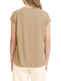 ICHI Rebelly Relaxed Fit T-Shirt, Sepia Tint - view 2, Sepia Tint