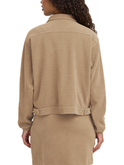 ICHI Kate Boxy Corduroy Jacket - view 2, Sepia Tint