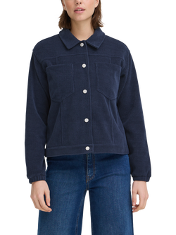 ICHI Kate Boxy Corduroy Jacket, Total Eclipse