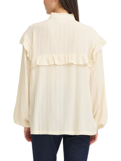 ICHI Lavoli Ruffle Shirt - view 2, Birch